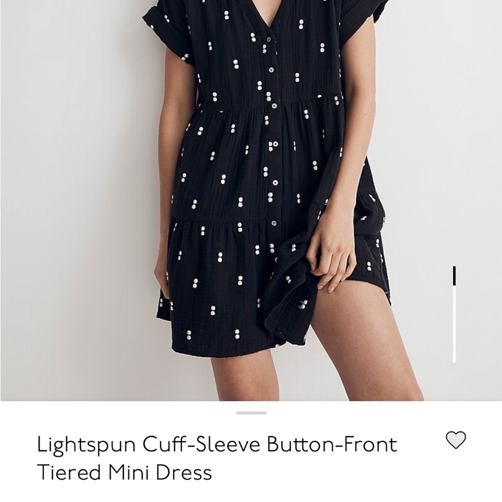 Madewell Black Tiered Sundress